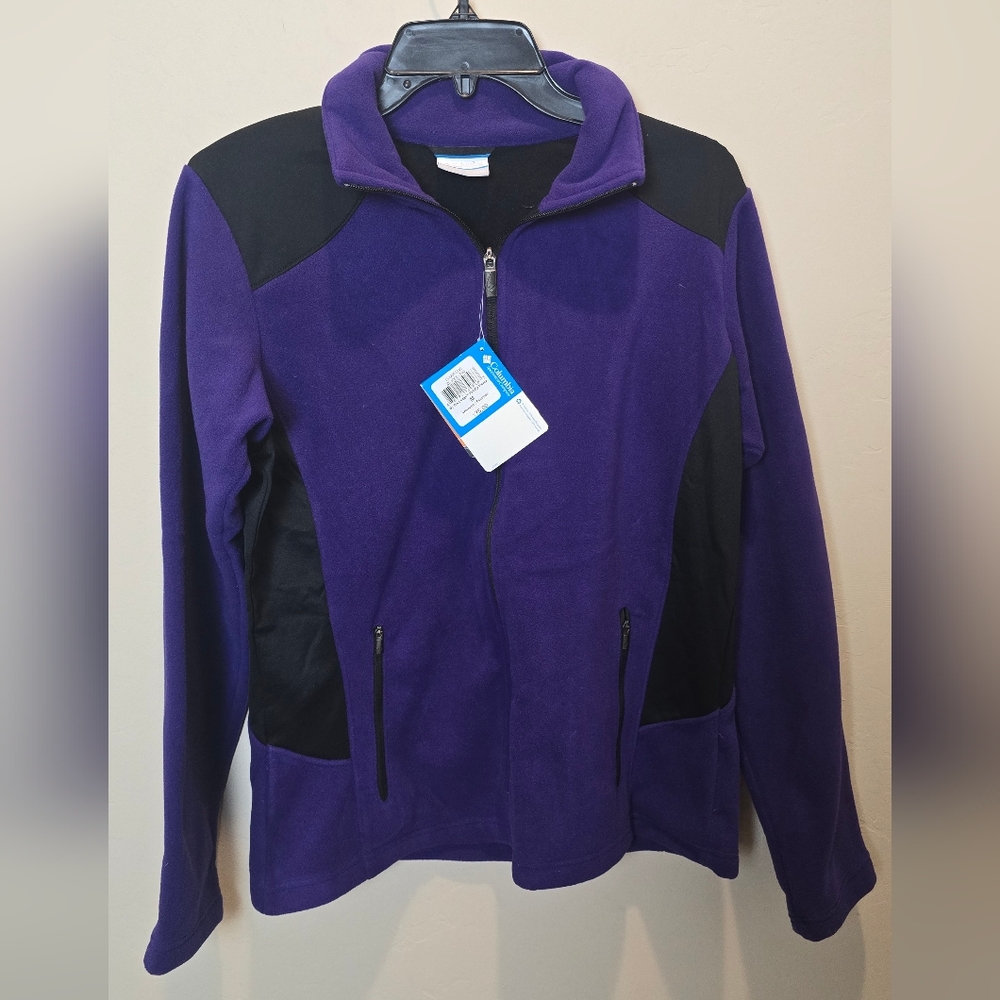 Columbia Women's Two-Tone Purple and Black Ski Jacket  NWT